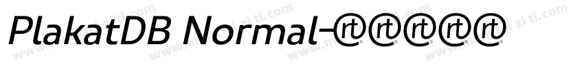 PlakatDB Normal字体转换